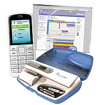 Glucotel-System: GlucoTel Blutzucker-Monitoring- und Diabetes-Management-System