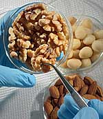 Walnüsse, Mandeln und Macadamien