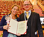 Preisträgerin PD Dr. Nora Klöting mit DAG-Tagungspräsident PD Dr. Stefan Engeli