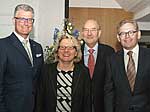(v.l.n.r.): Prof. Dr. Andreas Meyer-Falcke, Svenja Schulze, Prof. Dr. Jean Krutmann und Prof. Dr. Michael Roden (v.l.n.r.): Prof. Dr. Andreas Meyer-Falcke, Svenja Schulze, Prof. Dr. Jean Krutmann und Prof. Dr. Michael Roden