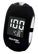 Blutzuckermessgerät GlucoMen® areo mit Messwert