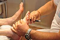 Fußuntersuchung