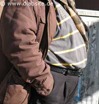 Dicker Bauch mit Diabetes assoziiert. Risiko für Sterblichkeit bei COVID-19 erhöht.