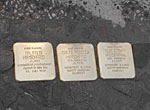 Stolpersteine für Dr. Felix Hirschfeld, seine Ehefrau Grete und seine Schwägerin Else Wiesenthal. Stolpersteine für Dr. Felix Hirschfeld, seine Ehefrau Grete und seine Schwägerin Else Wiesenthal.