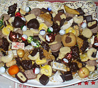 Keksteller für Weihnachten.