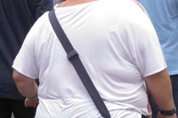 Dicke Frau von hinten.