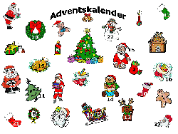 Bild mit weihnachlichen Motiven