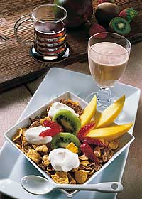 Exotic-Müsli mit Sanddorn-Kefir