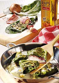 Gefüllte Mangoldtaschen